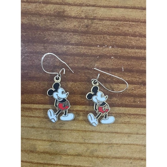 Vintage Mickey Mouse Earrings Stamped Disney - Picture 1 of 7